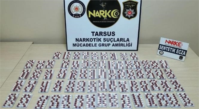 Tarsus Polisi, Bin 72 Adet Sentetik Uyuşturucu Hap Ele Geçirdi