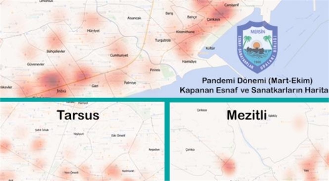 Mersin’de Esnafın Corona Haritası Çıkartıldı; Mart Ayından Bu Yana 1100 İşletme Kepenk İndirdi