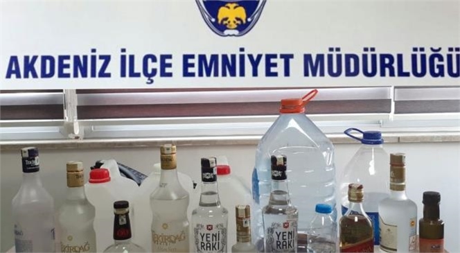 Sahte Alkol İle Mücadele Devam Ediyor! Mersin'de Sahte Alkol Üreten Yerler Operasyon
