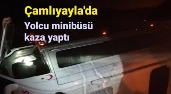 Mersin'in Çamlıyayla’daki Trafik Kazasında Takla Atan Minibüs İçinde Bulunan Üç Kişi Ölümden Döndü