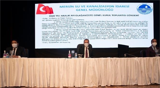 MESKİ’nin 2021 Mali Yılı Ücret Tarifesi ve 2021-2023 Dönemi Bütçe Tasarısı Kabul Edildi