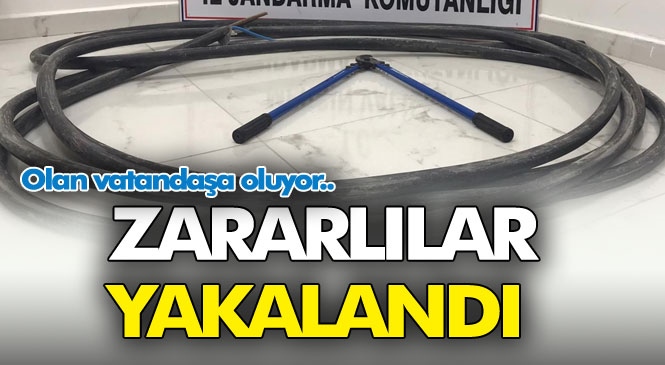 Şebeke Sorunun Başlıca Sorumlusu Hırsızlar Yakalandı! Mersin Tarsus'ta Baz İstasyonunun Enerji Kablolarını Kesip Çalan Şahıslar Tespit Edilerek Yakalandı