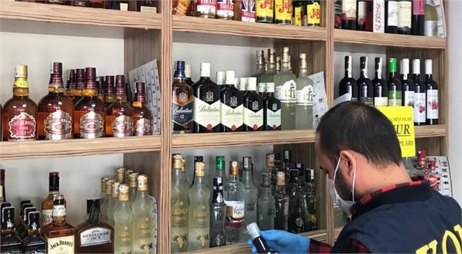 Mersin'de Tekel Bayileri ve Alkollü İçki Satışı Yapan Yerlere Denetimler Sürüyor