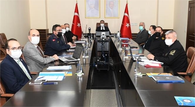 Mersin "İl Güvenlik ve Asayiş Koordinasyon Toplantısı" Vali Su Başkanlığında Gerçekleştirildi