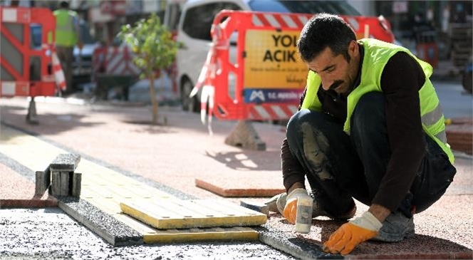 "Engelsiz Mersin" İçin Yola Çıkan Büyükşehir’den Engelsiz Kaldırımlar