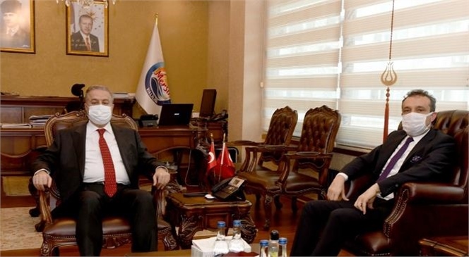 Mersin Cumhuriyet Başsavcısı Mustafa Ercan’dan Vali Su’ya Veda Ziyareti