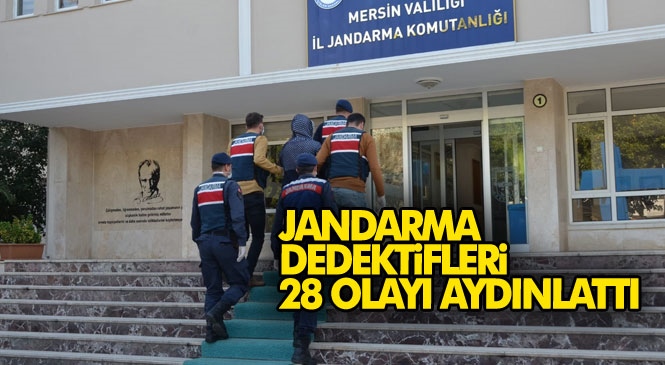 Mersin'de Jandarma Dedektifleri Olarak Anılan Jasat Timlerinin İzini Sürüp Yakaladığı Şahıs ve Ortağı Toplamda 28 Evden Hırsızlık Yapmış