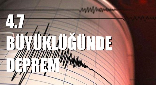 Merkez Üssü ESKIKOY-KALECIK (Ankara) olan 4.7 Büyüklüğünde Deprem Meydana Geldi