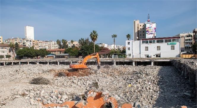 Mersin'de Katlı Otopark Çalışmaları Tüm Hızıyla Devam Ediyor! Tevfik Sırrı Gür Lisesi Yanı Katlı Otoparkta Adım Adım