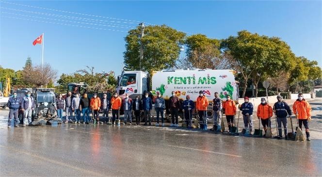 İki Belediye Temiz Bir Mersin İçin El Ele Verdi, Cadde ve Sokaklar Temizlendi