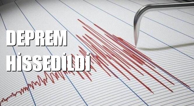 Mersin'de Hissedilen Deprem Korku Yarattı! Merkez Üssü Yeniköy - Toroslar (Mersin) Olan 3.4 Büyüklüğünde Deprem Meydana Geldi