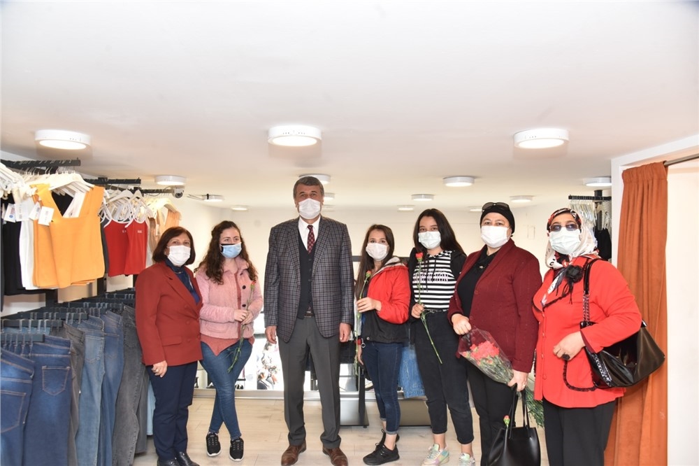 Başkan Kılınç, Kadınları İş Yerlerinde Ziyaret Etti