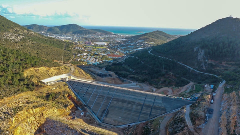 Mersin'de Yapımı Devam Eden Aydıncık Barajı'nda Son Yaklaşılıyor