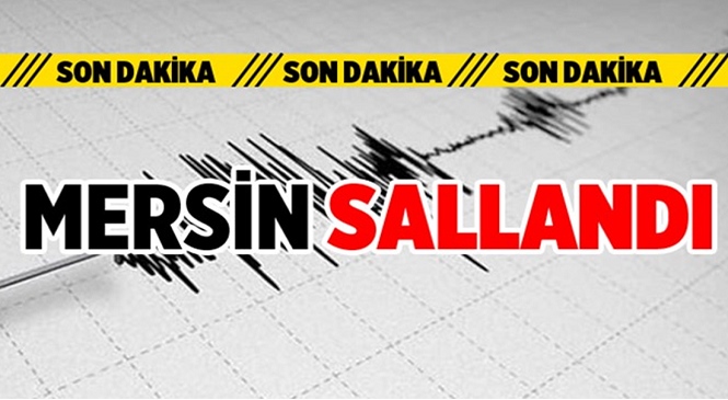 AFAD Verilerine Göre Mersin'in Mezitli İlçesinde 3.0 Şiddetinde Deprem Meydana Geldi