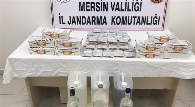 Şüpheli Araçta Yapılan Aramada Kaçak Sigara ve Alkol Ele Geçirildi