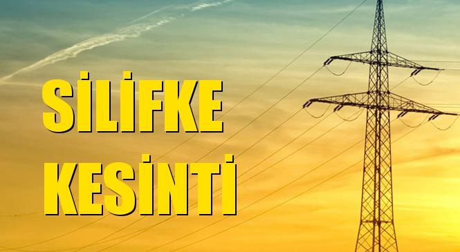 Silifke Elektrik Kesintisi 15 Nisan Perşembe