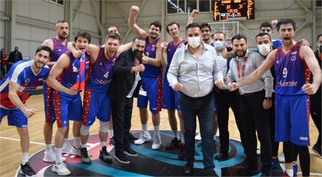 Mersin Büyükşehir Belediyesi Gençlik ve Spor Kulübü Erkek Basketbol Takımı, Türkiye Basketbol 2. Ligi Final Grubu Müsabakasında İlk Rakibi Etimesgut’u 60-72’lik Skorla Yendi