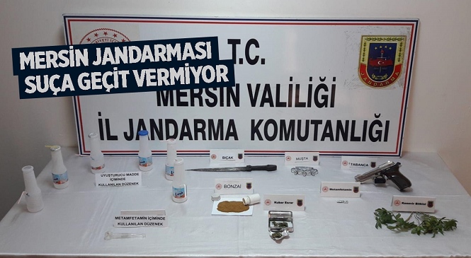 Mersin Jandarması Uyuşturucuya Geçit Vermiyor