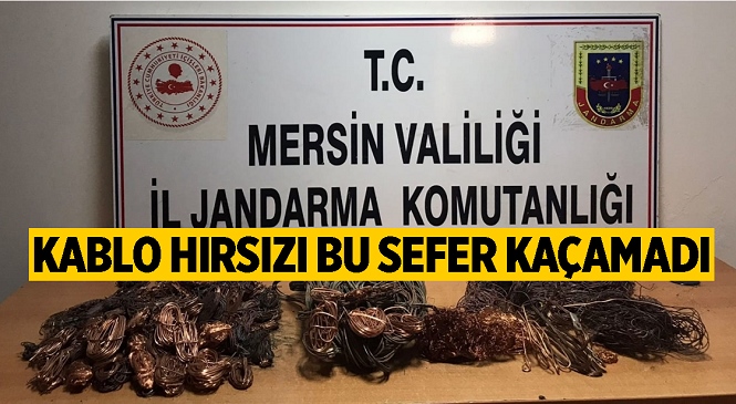 Tarsus ilçesinde Kablo Hırsızlığı Yaptığı Tespit Edilen 1 Kişi yakalandı