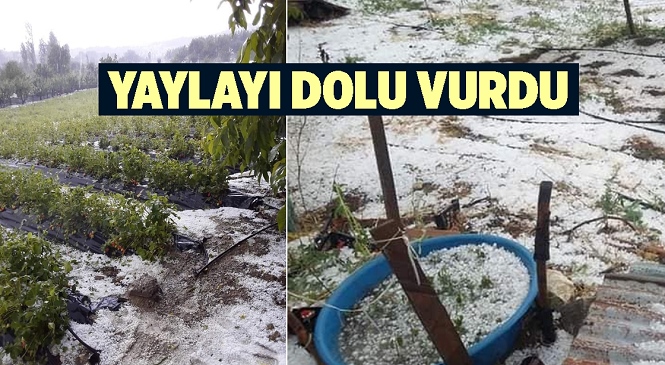 Mersin’in Toroslar İlçesine Bağlı Arslanköy Mahallesi ve Civarında Dolu Yağışı Etkili Oldu