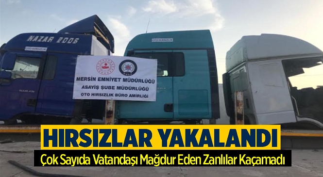 Mersin Merkezli 7 İldeki Oto Hırsızlığı Operasyonunda 21 Kişi Yakalandı