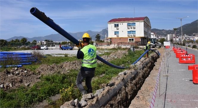 Anamur, Bozyazı ve Aydıncık İlçelerine Toplam 127 Bin 691 Metre İçmesuyu Hattı Döşendi