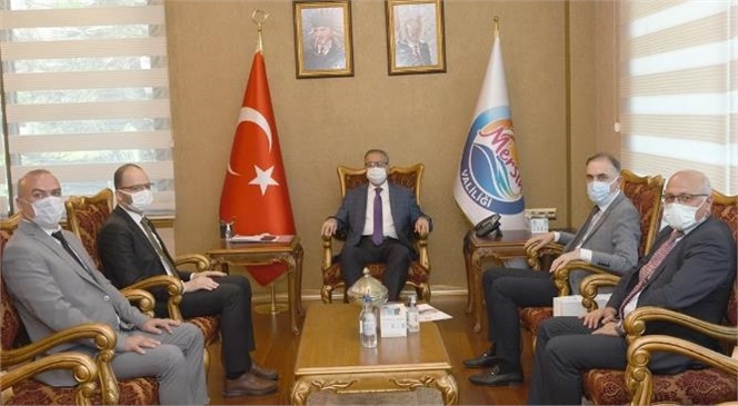 Mersin'e Gelen Mta Genel Müdürü Doç. Dr. Yasin Erdoğan, Vali Ali İhsan Su’yu Makamında Ziyaret Etti