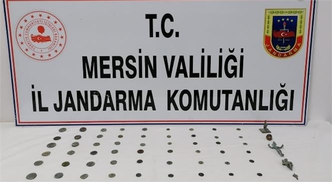 Mersin Yenişehir'de Roma ve Bizans Dönemine Ait Heykelcik, Kolye Ucu, Yüzük ve Sikke Ele Geçirildi