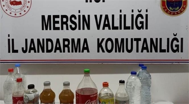 Mersin Silifke'de Kaçak Alkol İmalatı Yapılan Eve Baskın