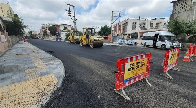 Mersin Büyükşehir, Tarsus’ta İstiklal Caddesi İkinci Kısmını da Asfaltladı