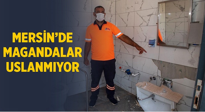 Mersin Büyükşehir Belediyesi’nin Vatandaşa Sunduğu Hizmete Vandal Saldırı! Engelliler İçin Yapılan Tuvaleti Parçaladılar