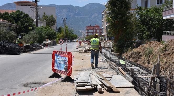 MESKİ, Bozyazı’ya Yeni Yağmursuyu Hattı Kazandırıyor