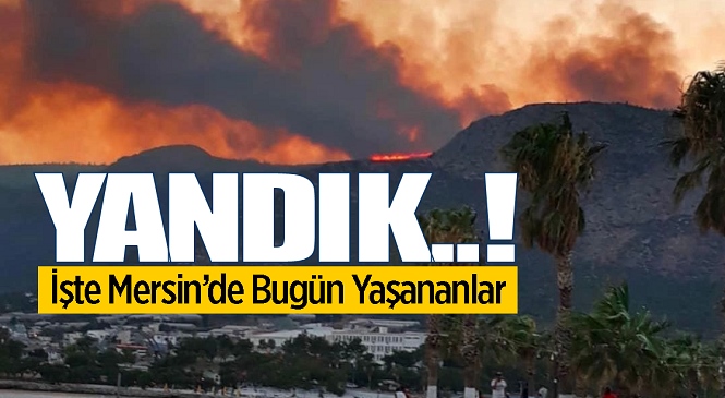 Mersin’de Kabus Gibi Gün, Yangınlar Yerleşim Yerlerine kadar İndi! İşte Bugün Yaşananlar…