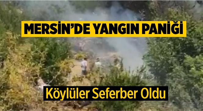 Mersin Gülnar'da Sabah Saatlerinde Yangın Çıktı