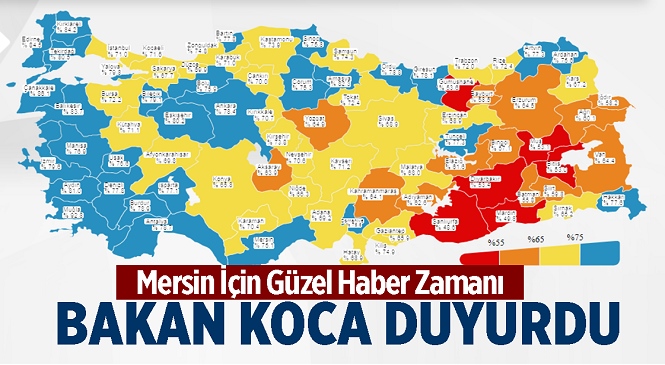 Kovid-19 Aşılamasında Mersin’in Rengi Maviye Döndü! Nüfusun %75,1’i Aşılandı