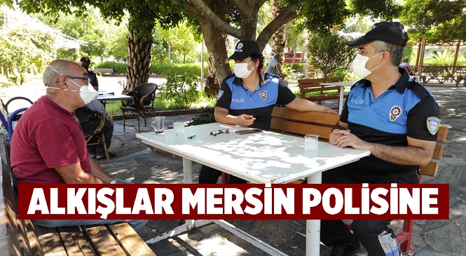 Alkışlar Mersin Polisine… Huzurevine Giderek Yaş Almış Büyükleri Ziyaret Ettiler