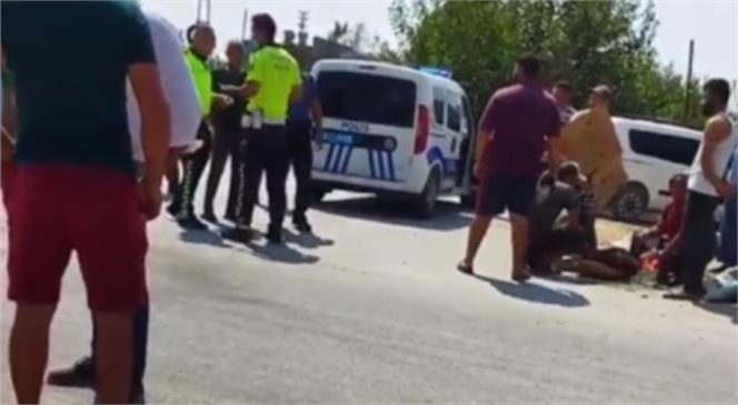 Mersin Adanalıoğlu Mahallesinde Motosiklet Kazası Meydana Geldi