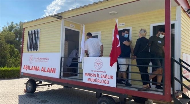 Mersin İl Sağlık Müdürlüğü Tarafından Uygulamaya Konan Mobil Aşı Birimlerine Bir Yenisi Daha Eklendi