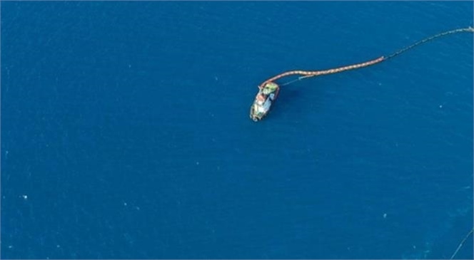(MIP) Mersin Uluslararası Limanı İşletmeciliği A.Ş. Römorkörü "MIP-4", Doğu Akdeniz’de Tedirginlik Oluşturan Petrol Kirliliğine Müdahale Etti