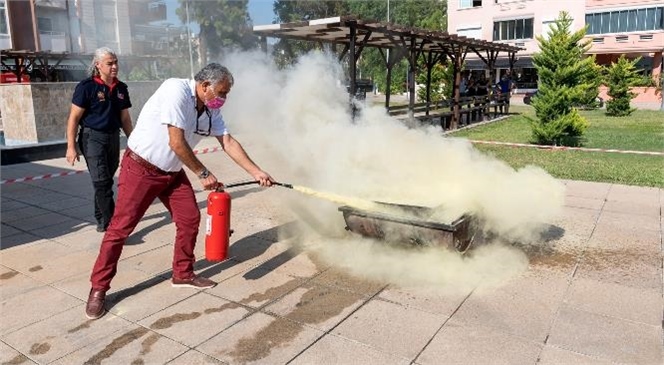 Yaş Almışlar Yangın Söndürme Konusunda Bilgilendirildi