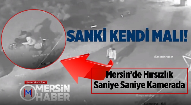 Mersin’in Silifke İlçesinde Motosiklet Hırsızı Kameraya Yakalandı! Motosikleti Alıp Kaçan Hırsızın Rahatlığı Pes Dedirtti