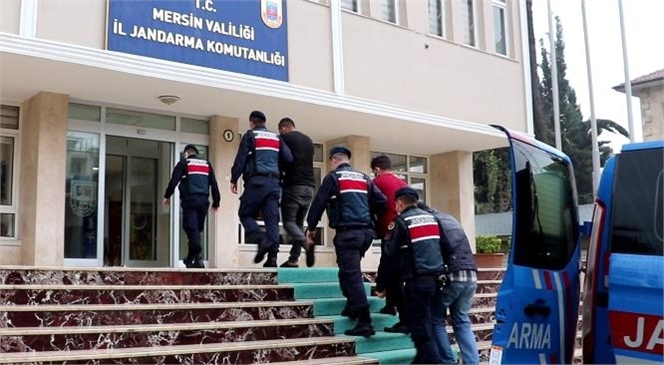 Mersin'de Kablo Hırsızları Jandarmaya Yakalandı