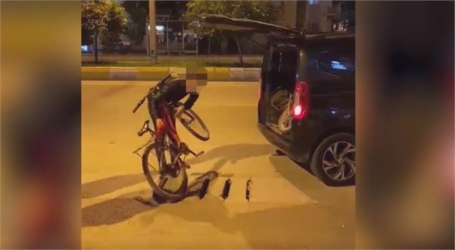Mersin'de Bisiklet Hırsızlığı Yapanlar Güvenlik Kamerasına Yakalandı