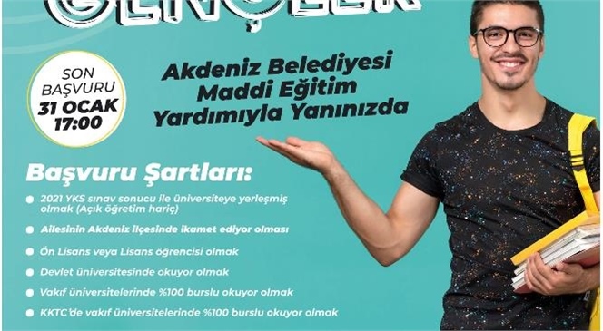 Üniversitelerin 4 Yıllık Bölümünü Kazanan Akdenizli Öğrencilere Bin 200 TL, 2 Yıllık Bölüm Kazanan Öğrencilere 500 TL Öğrenim Desteği