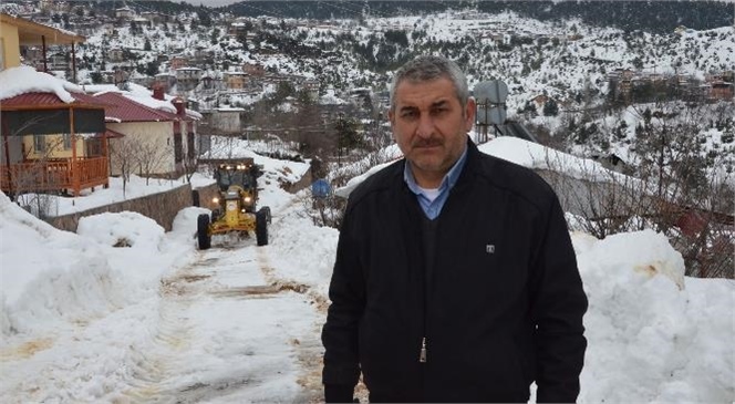 Mersin Büyükşehir’in Kentin Yüksek Kesimlerindeki Kar Nöbeti Sürüyor