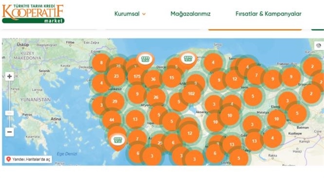 Mersin ve İlçelerindeki Tarım Kredi Koop Market Adresleri