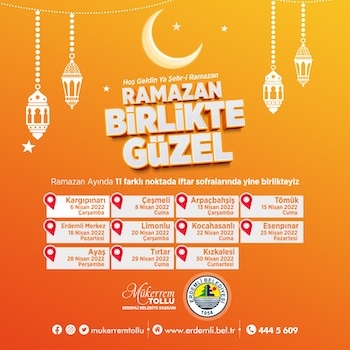 Erdemli Belediyesi Ramazan Ayında 11 Noktada İftar Sofrası Kuruyor