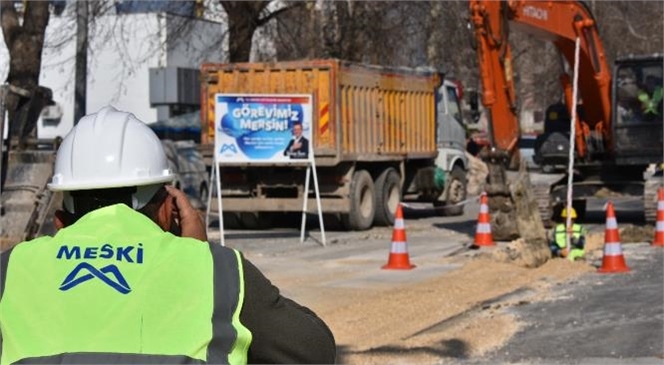 MESKİ, Erdemli’de Yaklaşık 2, 5 Kilometre Yağmursuyu Çalışması Gerçekleştiriyor