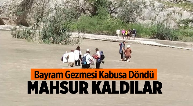 Bayram Gezmesi İçin Kapıkaya Kanyonuna Giden 8 Kişi Mahsur Kaldı