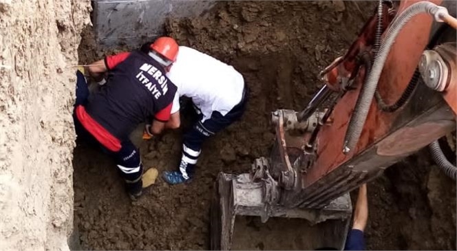 Mersin Tarsus'ta Yaşanan Acı Olayda Göçük Altında Kalan Kişi Hayatını Kaybetti